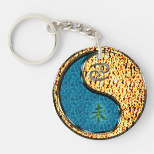Porte-clefs Cancer et chèvre de feu