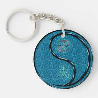 Porte-clefs Cancer et chien d'eau