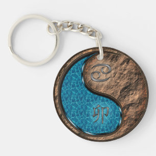 Porte-clefs Cancer et lapin terrestre