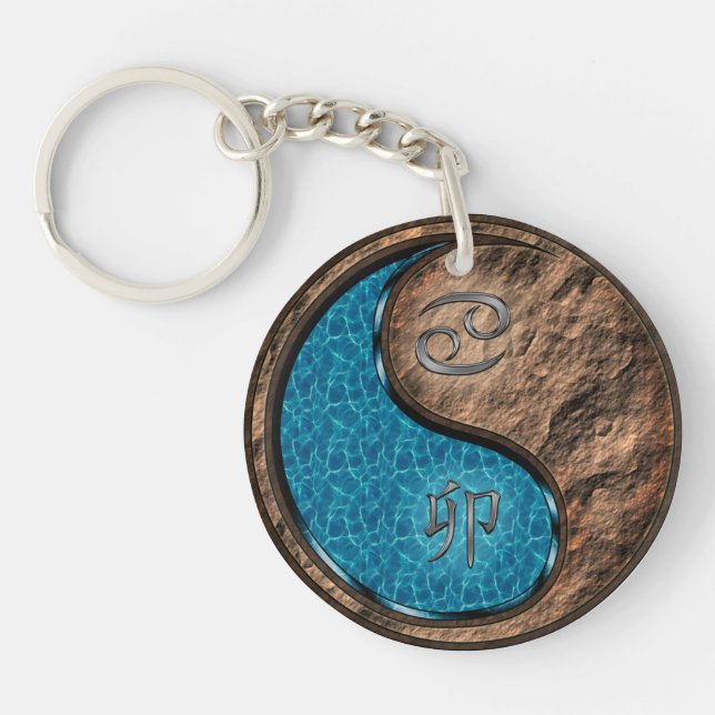 Porte-clefs Cancer et lapin terrestre (Devant)