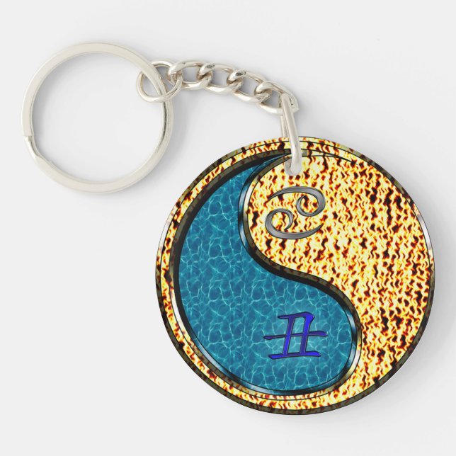 Porte-clefs Cancer & Fire Ox (Devant)