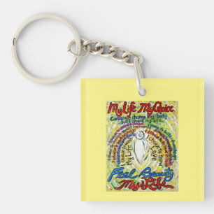 Porte-clefs Cancer Poem Blanc Guardian Angel Pendentif Porte -