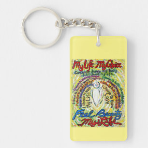 Porte-clefs Cancer Poem White Guardian Angel Pendentif Porte -