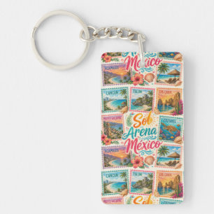 Porte-clefs Cancun Soleil Sable Mexique Plages Tropicales Beau