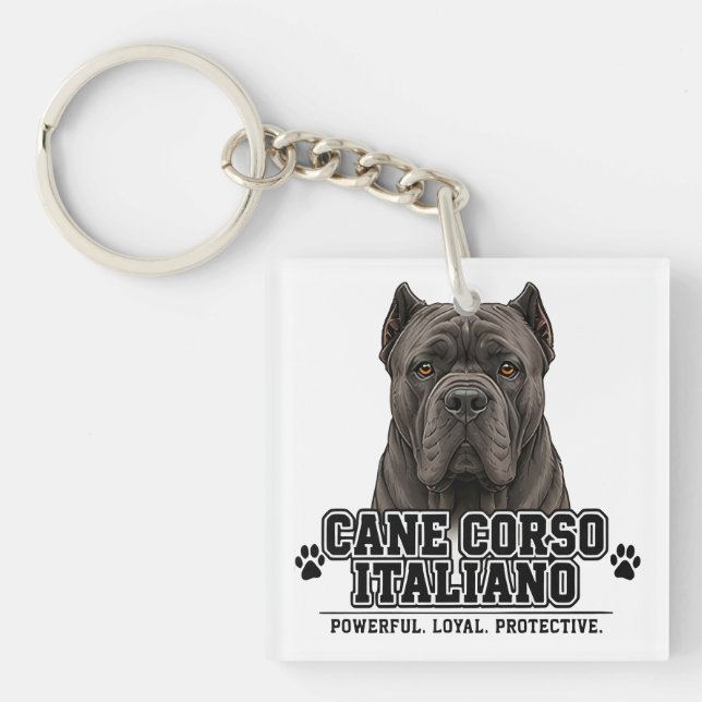 Porte-clefs 🐾 Cane Corso Italiano 🐾 (Devant)