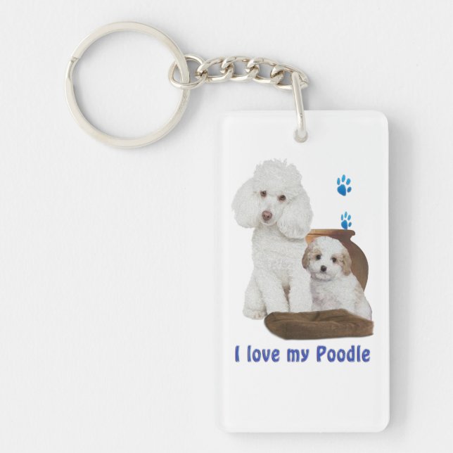 Porte-clefs caniche (Devant)