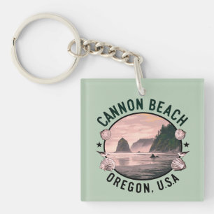 Porte-clefs Cannon Beach Retro Vignette