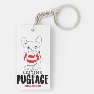 Porte-clefs Canons de Noël Chiens de Père Noël Chiens de repos