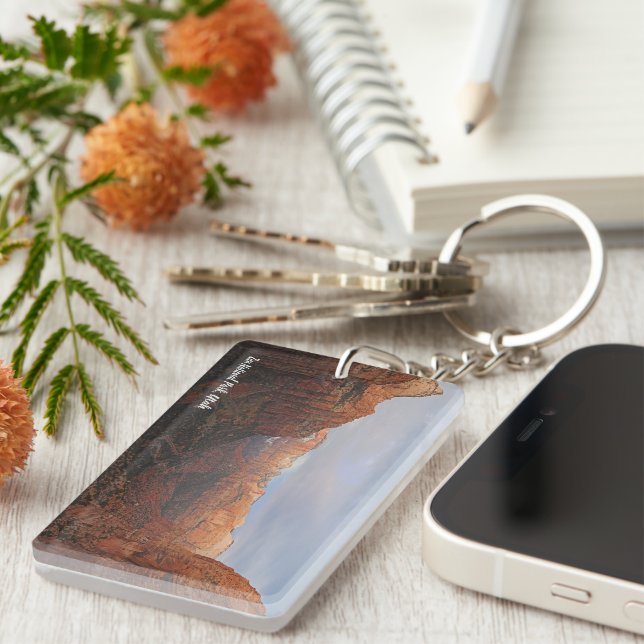 Porte-clefs Canyon surplombe le Parc national de Sion, Utah (Devant droit)