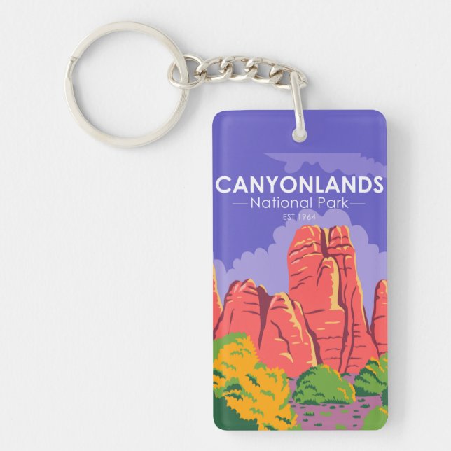 Porte-clefs Canyonlands National Park Utah Vintage (Devant)