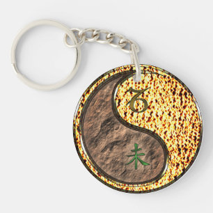Porte-clefs Capricorne et chèvre de feu