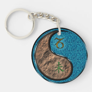Porte-clefs Capricorne et Chèvre d'eau