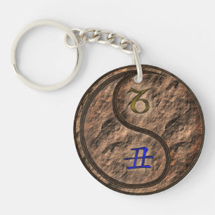 Porte-clefs Capricorne et Ox terrestre