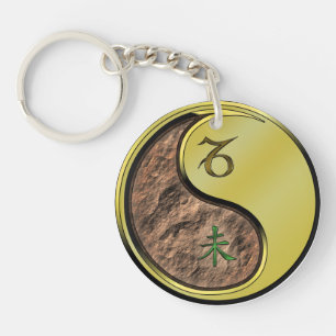 Porte-clefs Capricorne et Porte - clé acrylique de chèvre méta