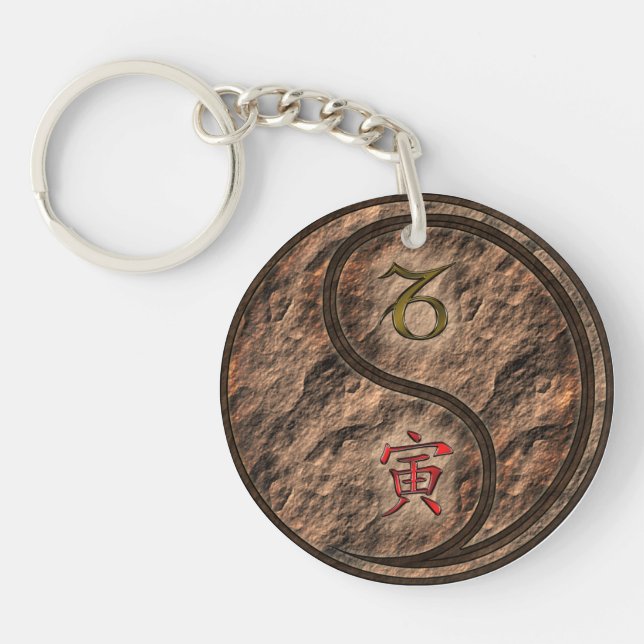 Porte-clefs Capricorne et Tigre de la Terre (Devant)