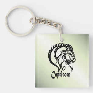 Porte-clefs Capricorne la Chèvre de Mer Zodiaque Vert