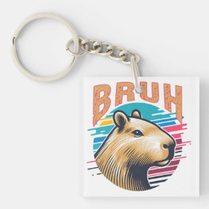 Porte-clefs Capybara Bruh Funny Bruh Capybara Amateurs Hommes 