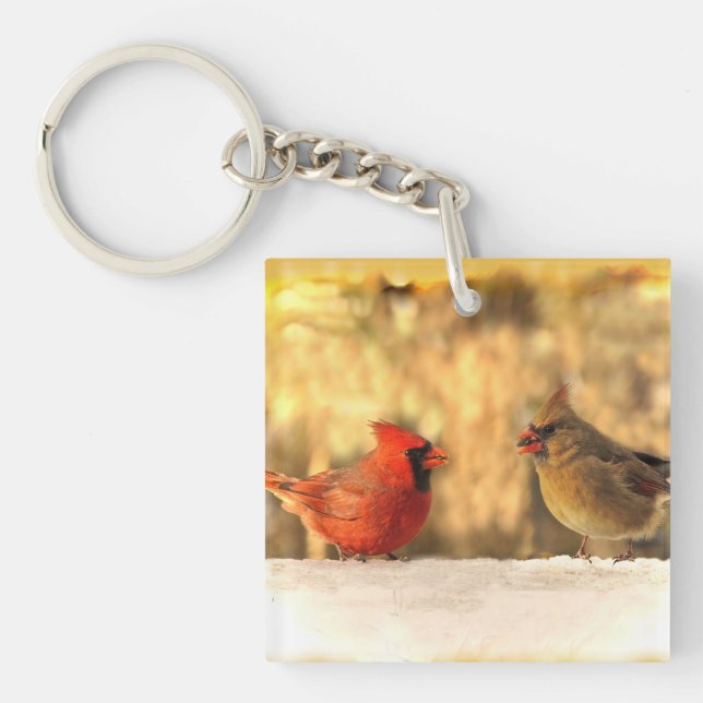 Porte-clefs Cardinaux en automne (Devant)