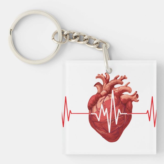 Porte-clefs Cardiologue Docteur en cardiologie Infirmière médi (Devant)