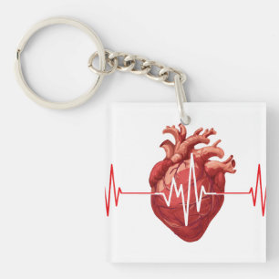 Porte-clefs cardiologue médecin du cœur cardiologie Je Vous Éc