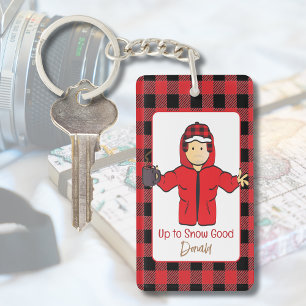 Porte-clefs Caricature pour plaisanterie sur la neige, croisiè
