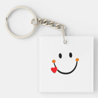 Porte-clefs Carita Sonriente con Corazón