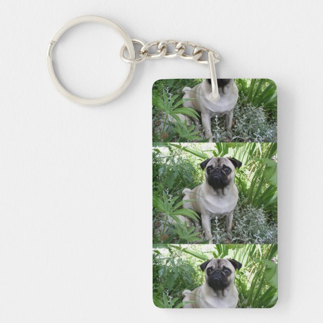 Porte-clefs carlin assis (Devant)