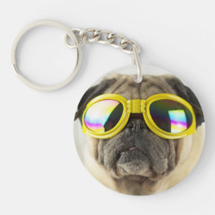 Porte-clefs Carlin avec lunettes
