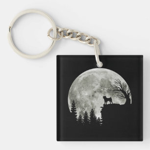 Porte-clefs Carlin Sur Montagne Lune Éffrayante Halloween