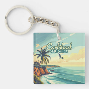 Porte-clefs Carlsbad California San Diego Vintage