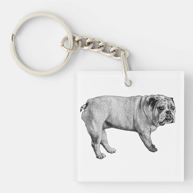 Porte-clefs Carol Night Bulldog Porte - clé (Devant)
