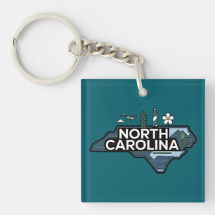 Porte-clefs Caroline du Nord, États-Unis d'Amérique
