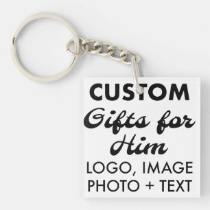 Porte-clefs Carré Acrylique Porte - clé Cadeaux personnalisés 