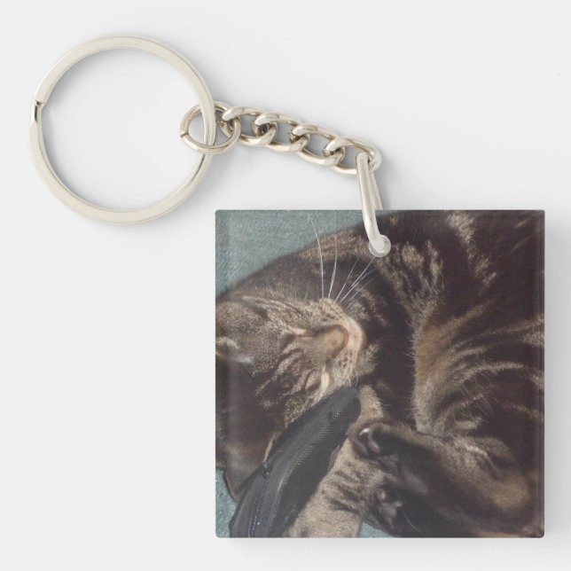 Porte-clefs Carré Dave (double face) Porte - clé (Devant)