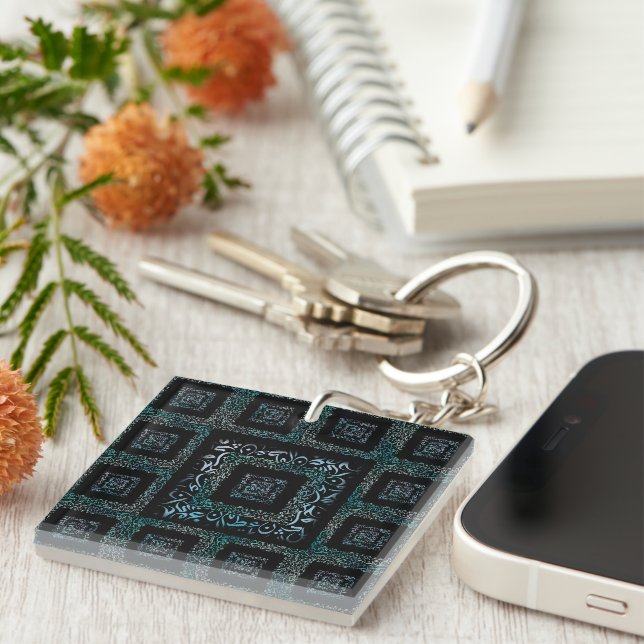 Porte-clefs Carré de lettres arabes (Devant Droit)