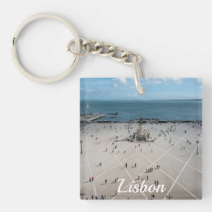 Porte-clefs Carré du commerce d'en haut à Lisbonne, Portugal