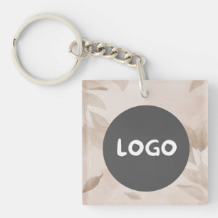 Porte-clefs Carré promotionnel d'entreprise Brown esthétique