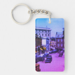 Porte-clefs Carré vintage de Washington, Newport, Rhode Island