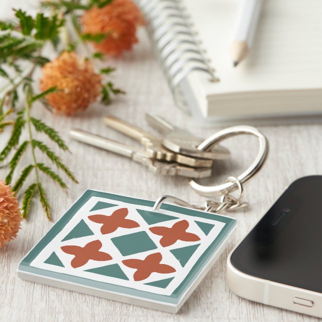 Porte-clefs Carreaux Andalous 15 (Devant Droit)
