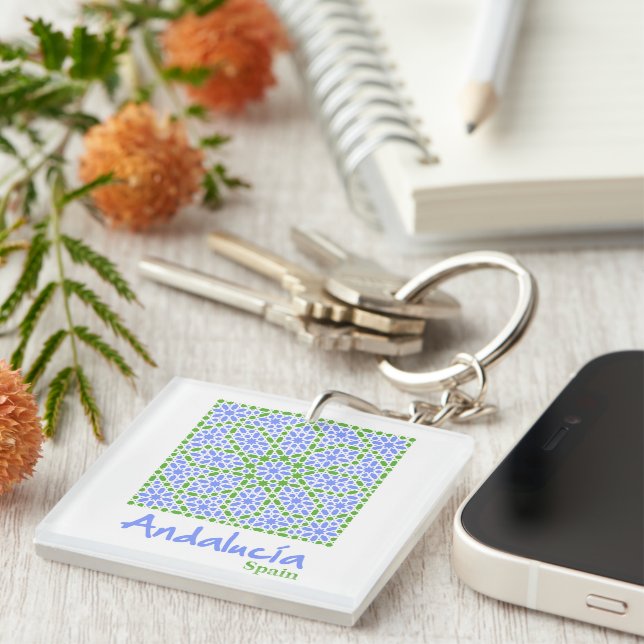 Porte-clefs Carreaux Andalous 7 (Devant Droit)