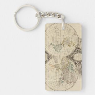 Porte-clefs Carte 8 du monde