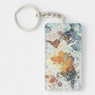 Porte-clefs Carte d'Air Afrique du monde