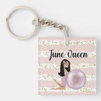 Porte-clefs Carte d'anniversaire de juin Reine de juin