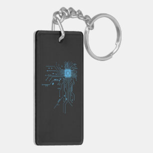 Porte-clefs Carte de circuit imprimé d'ordinateur électronique