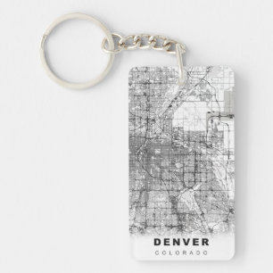 Porte-clefs Carte de Denver