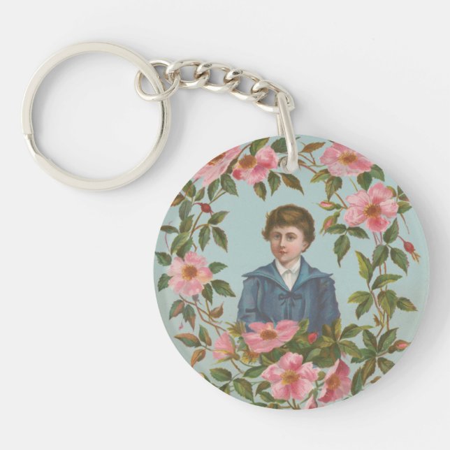 Porte-clefs Carte de la Saint-Valentin allemande antique kitsc (Devant)