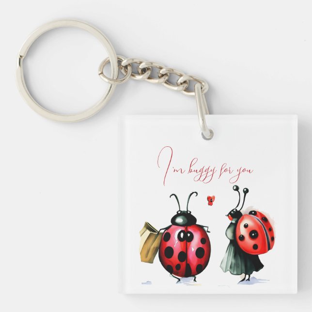 Porte-clefs Carte de la Saint Valentin de Ladybug (Devant)