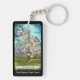Porte-clefs Carte de l'Ace des épées du pont de tarot lointain