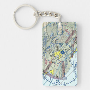 Porte-clefs Carte de l'aéroport San Luis County Rgnl / diagram