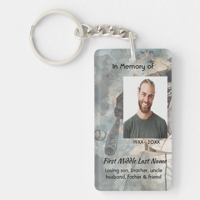 Porte-clefs Carte de souvenir de mémoire commémorative  Sport  (Devant)